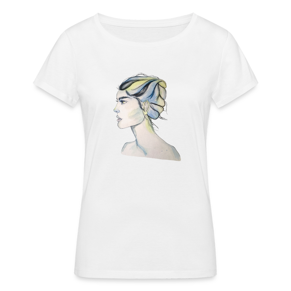 Portrait - Frauen T-Shirt aus 100% Bio-Baumwolle - weiß