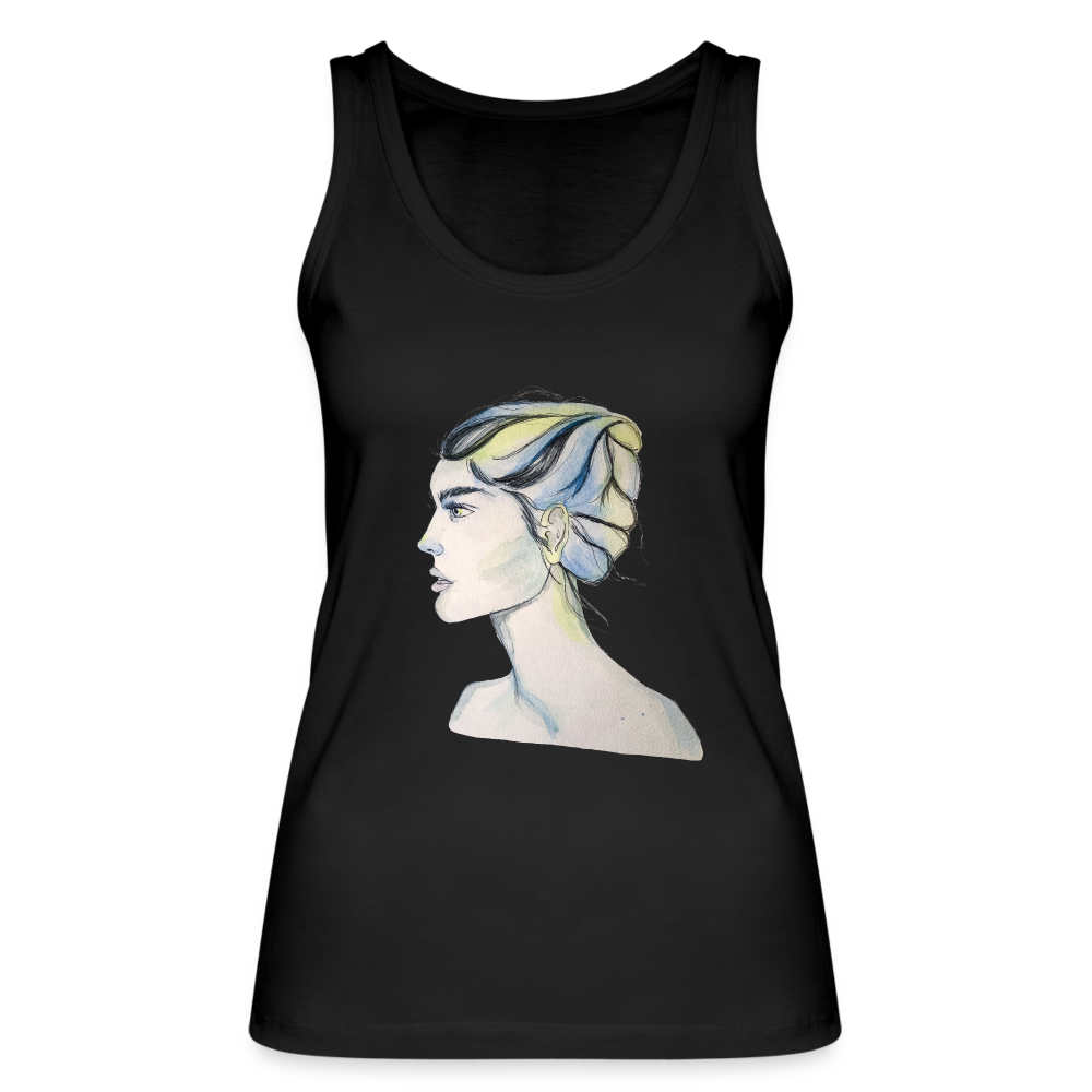 Portrait - Frauen Tank Top aus 100% Bio-Baumwolle - Schwarz