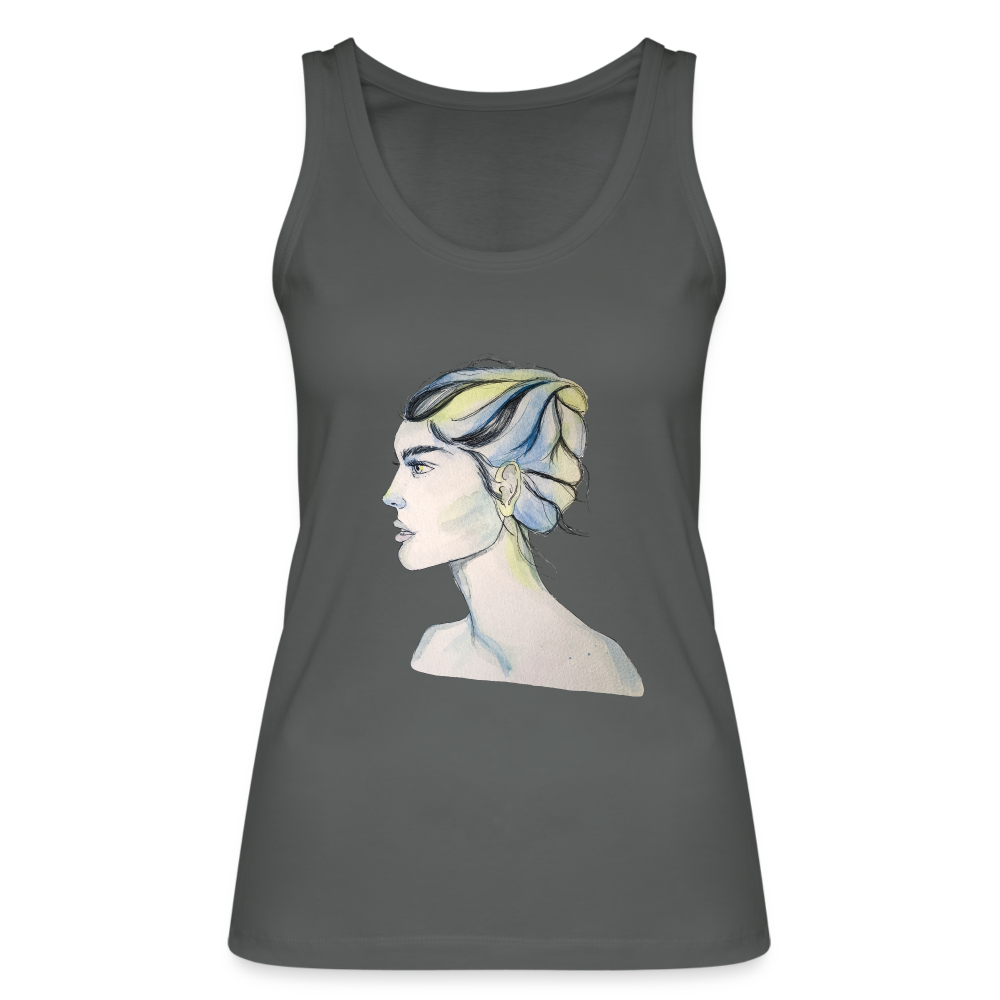 Portrait - Frauen Tank Top aus 100% Bio-Baumwolle - Anthrazit