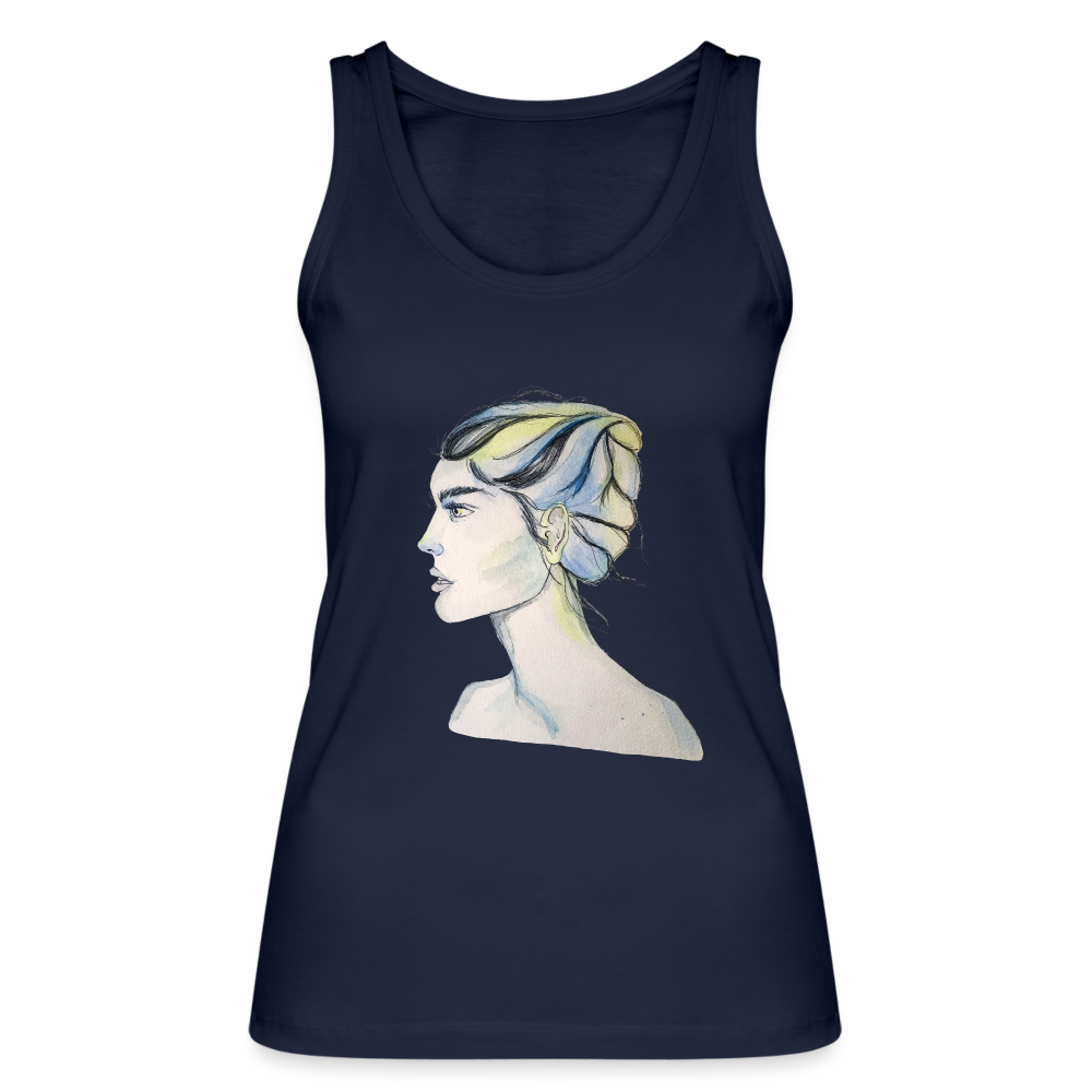 Portrait - Frauen Tank Top aus 100% Bio-Baumwolle - Navy