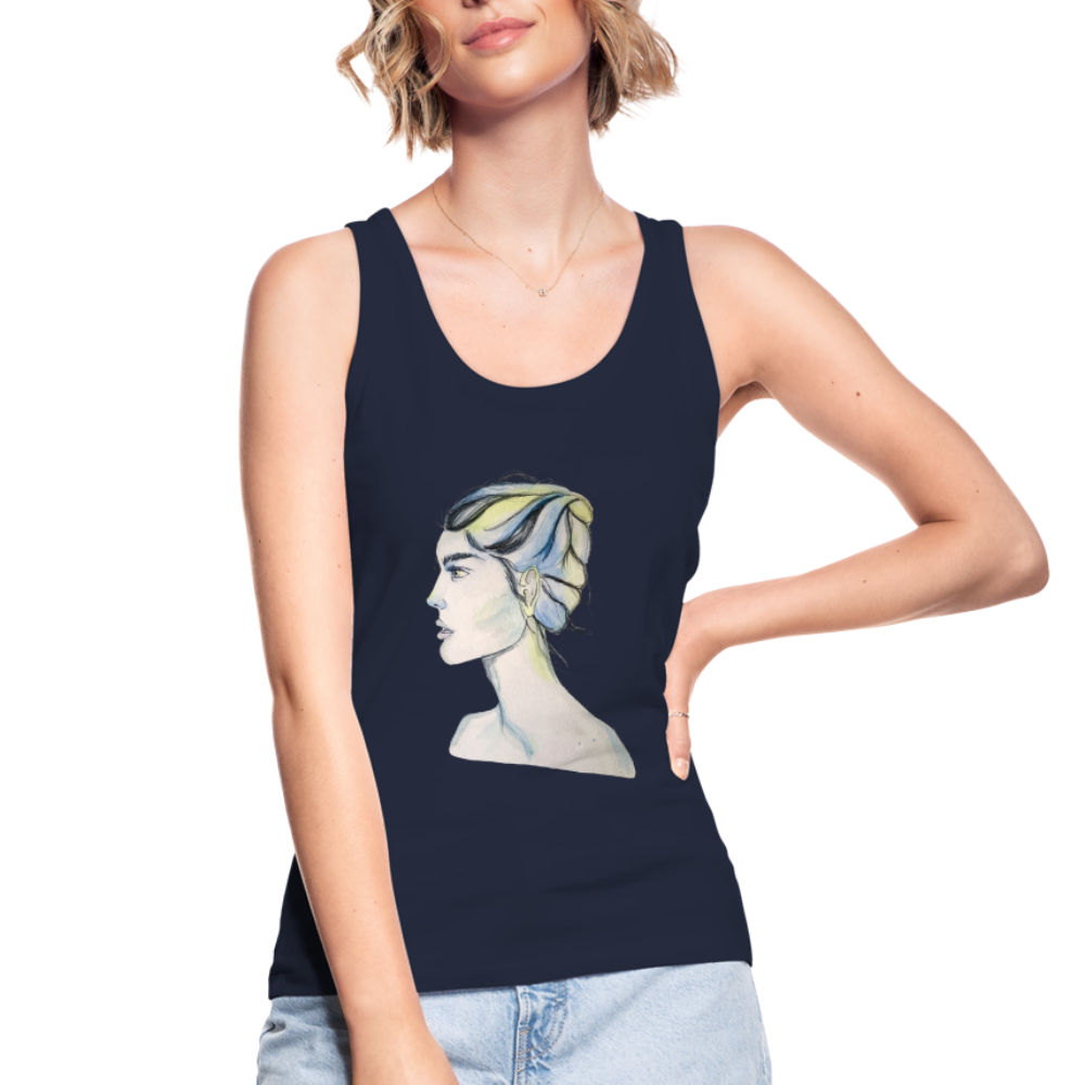 Portrait - Frauen Tank Top aus 100% Bio-Baumwolle - Navy