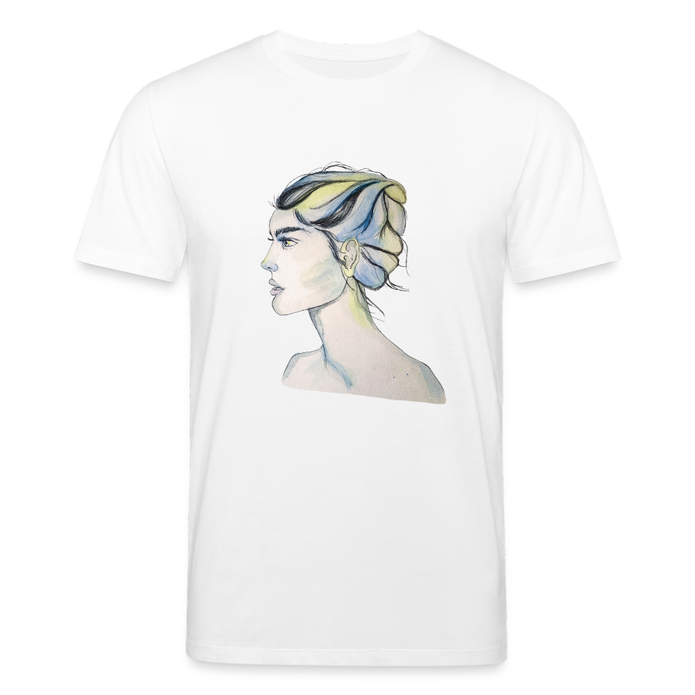Portrait - Männer T-Shirt aus 100% Bio-Baumwolle - weiß