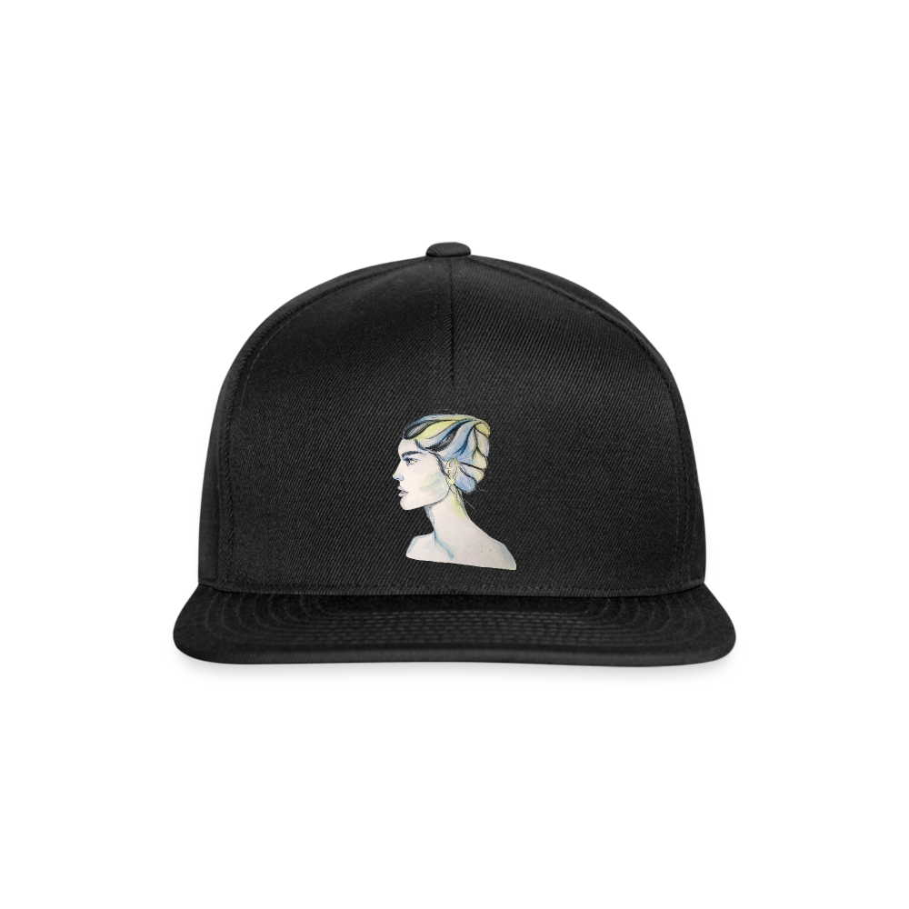 Portrait - Snapback Cap - Schwarz/Schwarz