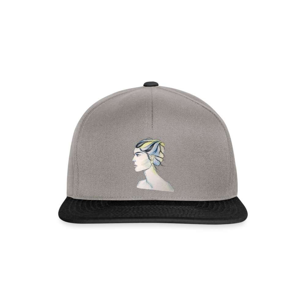 Portrait - Snapback Cap - Graphit/Schwarz