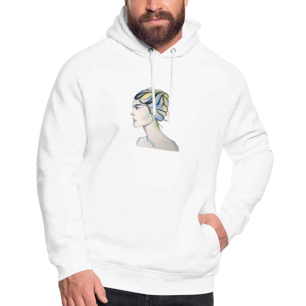 Portrait - Unisex Bio-Hoodie - weiß
