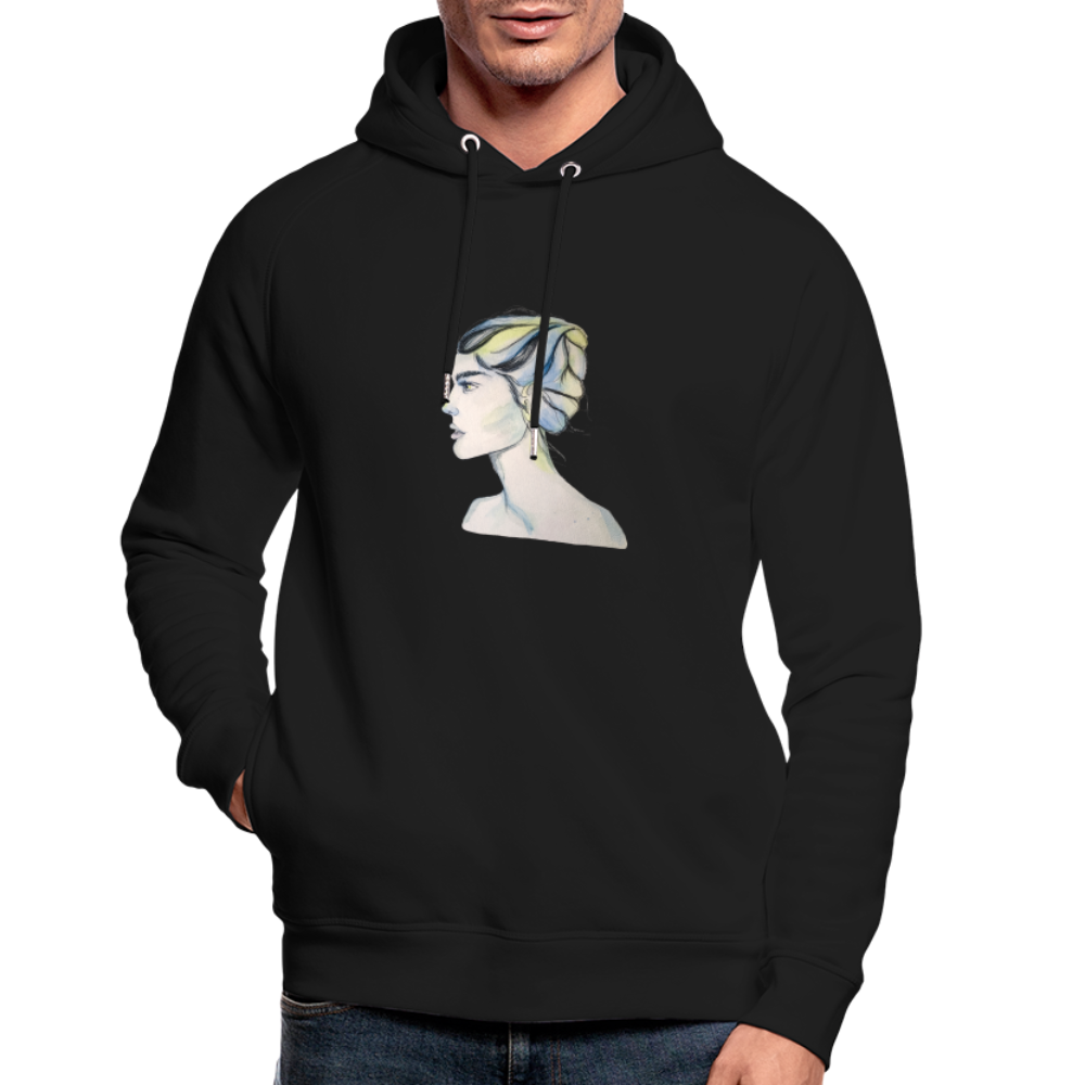 Portrait - Unisex Bio-Hoodie - Schwarz