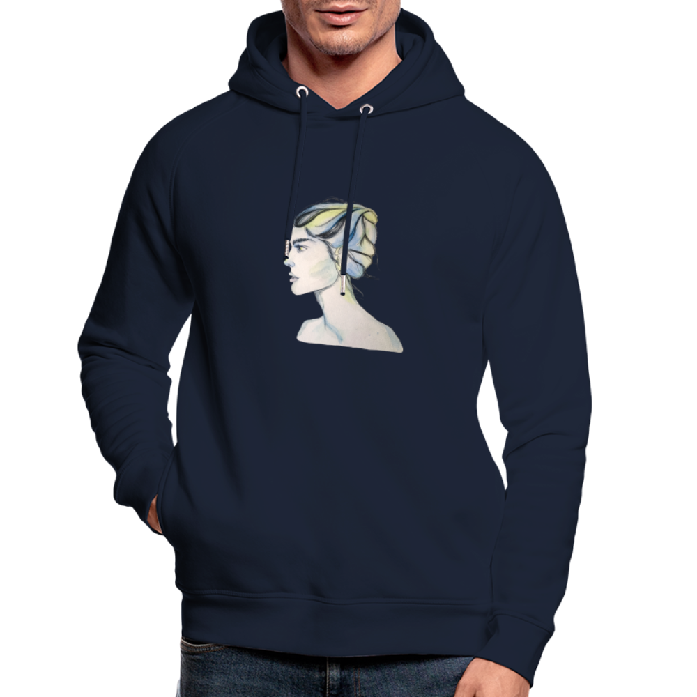 Portrait - Unisex Bio-Hoodie - Navy