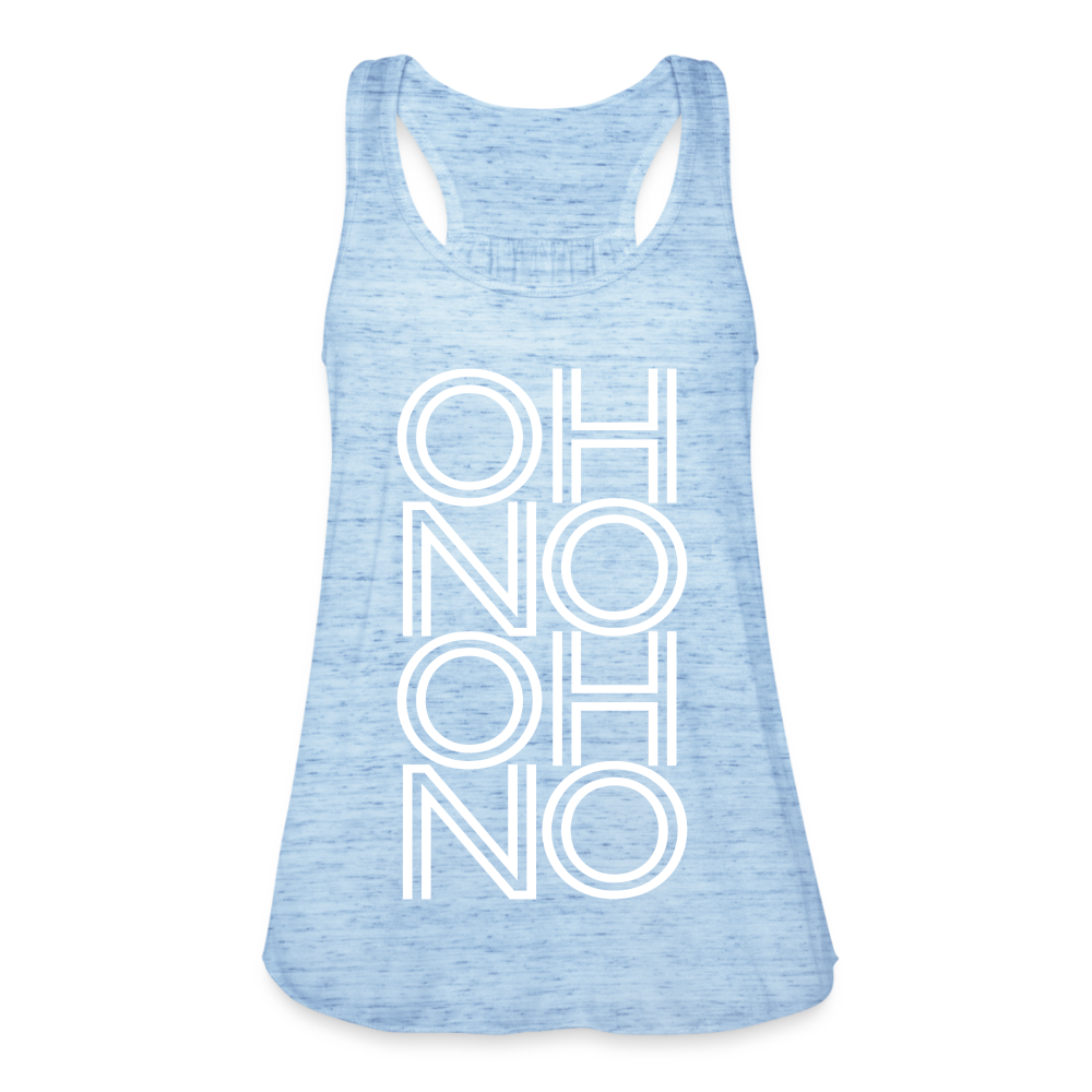 OH NO - Federleichtes Frauen Tank Top - Blau meliert