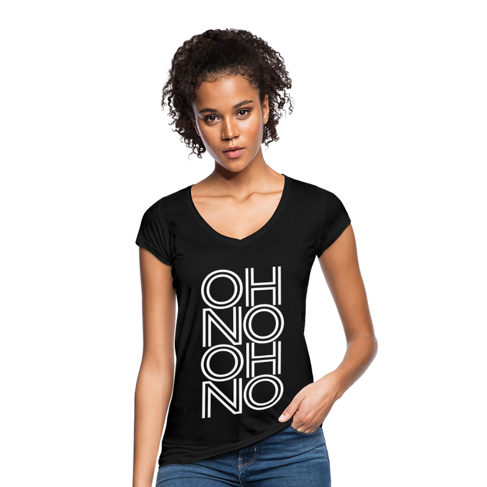 OH NO - Frauen Vintage T-Shirt - Schwarz