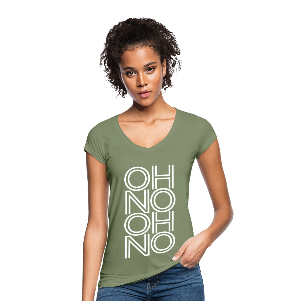 OH NO - Frauen Vintage T-Shirt - Oliv