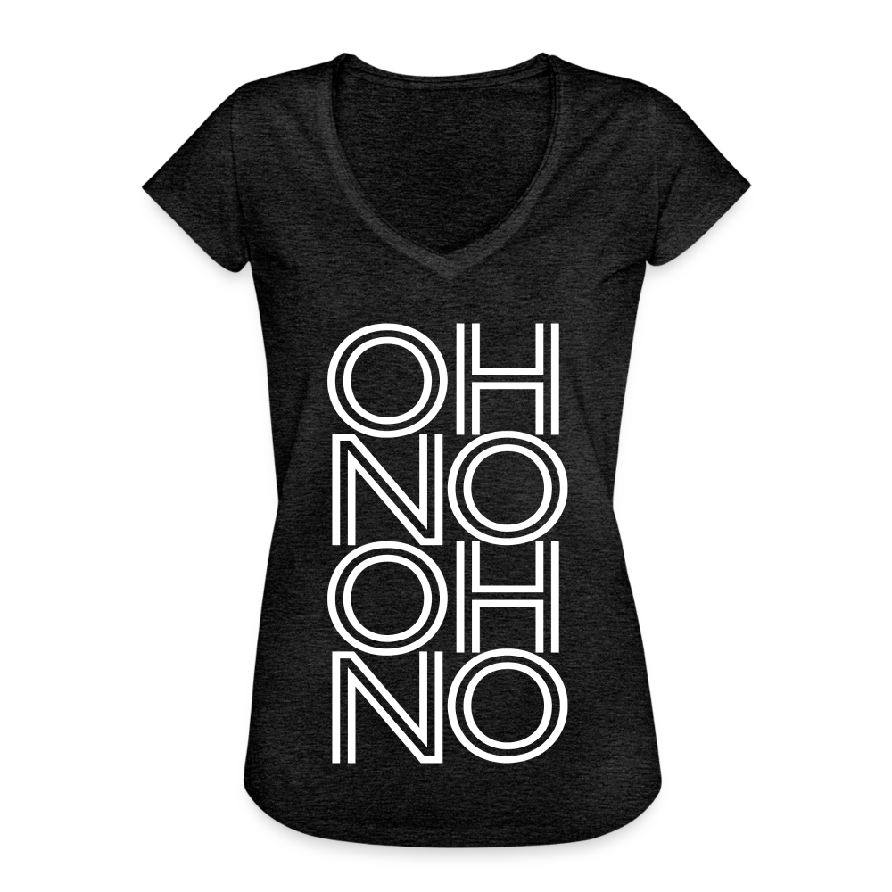 OH NO - Frauen Vintage T-Shirt - Anthrazit