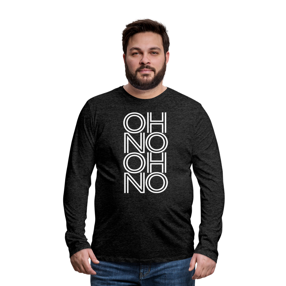 OH NO - Männer Langarmshirt - Anthrazit