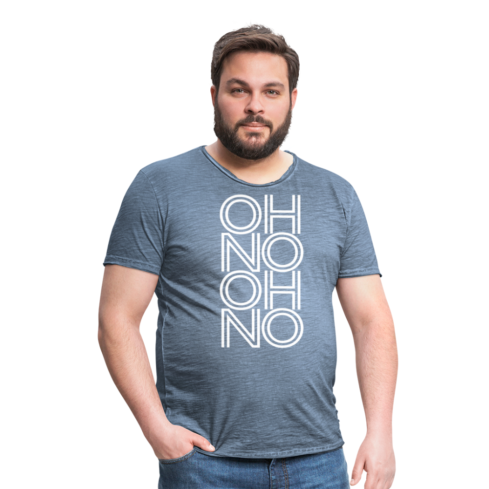 OH NO - Männer Vintage T-Shirt - Vintage Denim