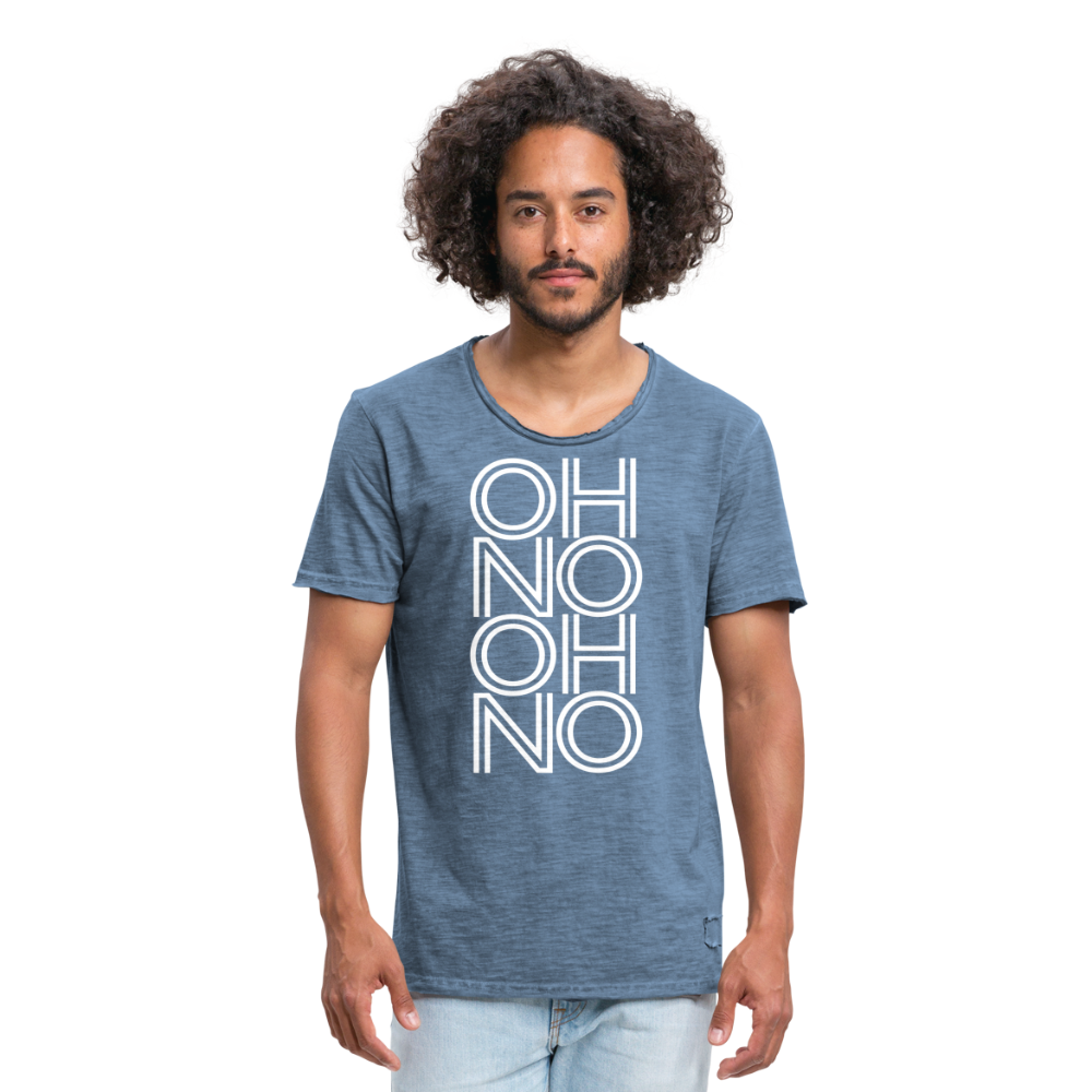 OH NO - Männer Vintage T-Shirt - Vintage Denim