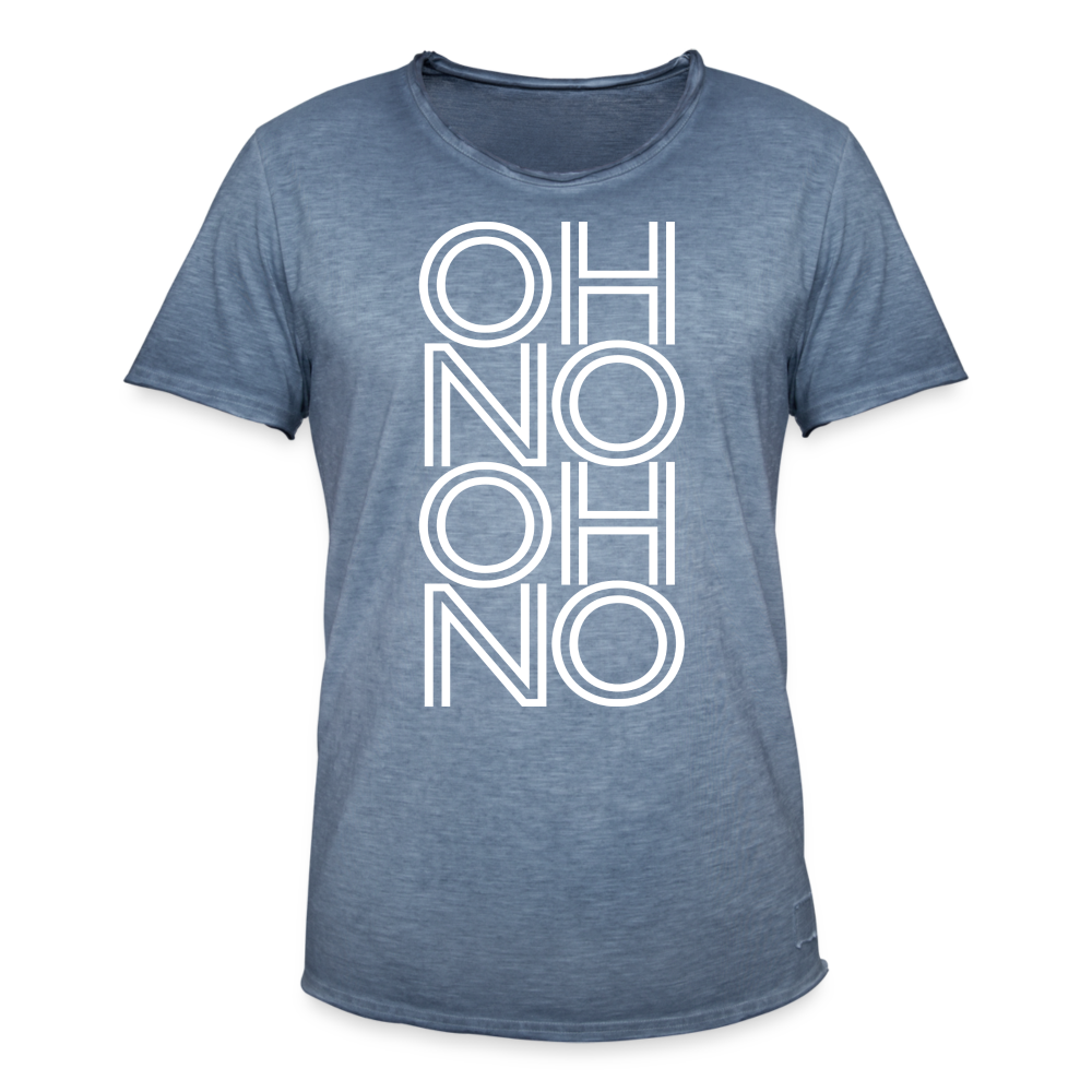 OH NO - Männer Vintage T-Shirt - Vintage Denim