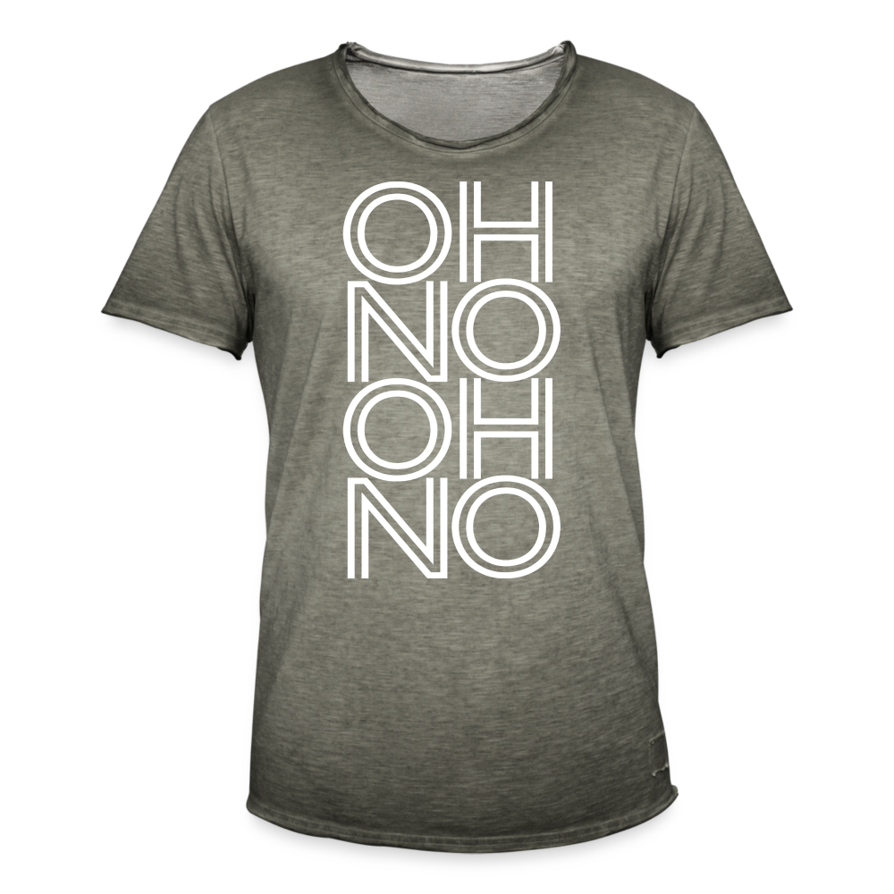 OH NO - Männer Vintage T-Shirt - Vintage Khaki
