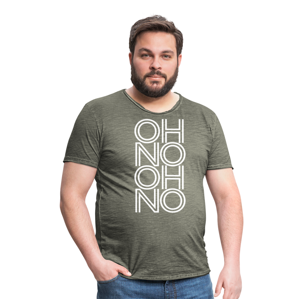 OH NO - Männer Vintage T-Shirt - Vintage Khaki
