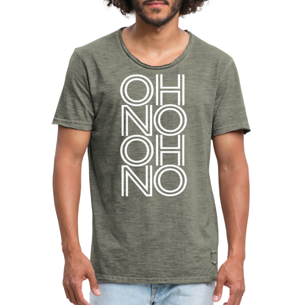 OH NO - Männer Vintage T-Shirt - Vintage Khaki