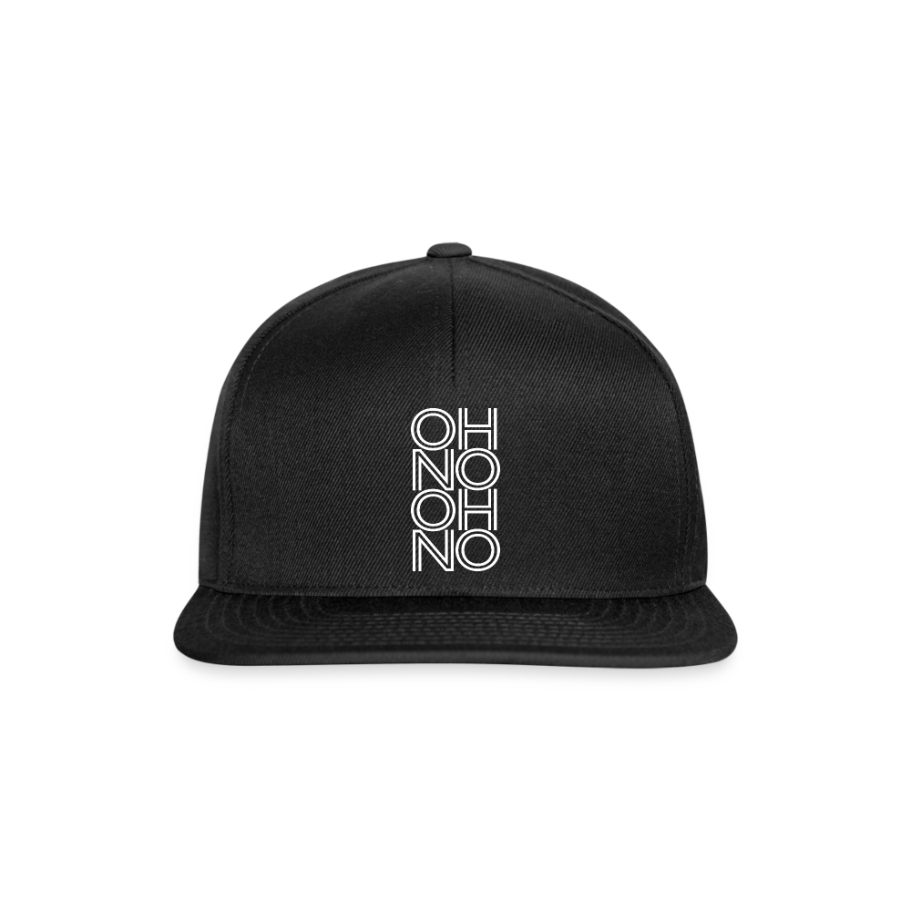 OH NO - Snapback Cap - Schwarz/Schwarz