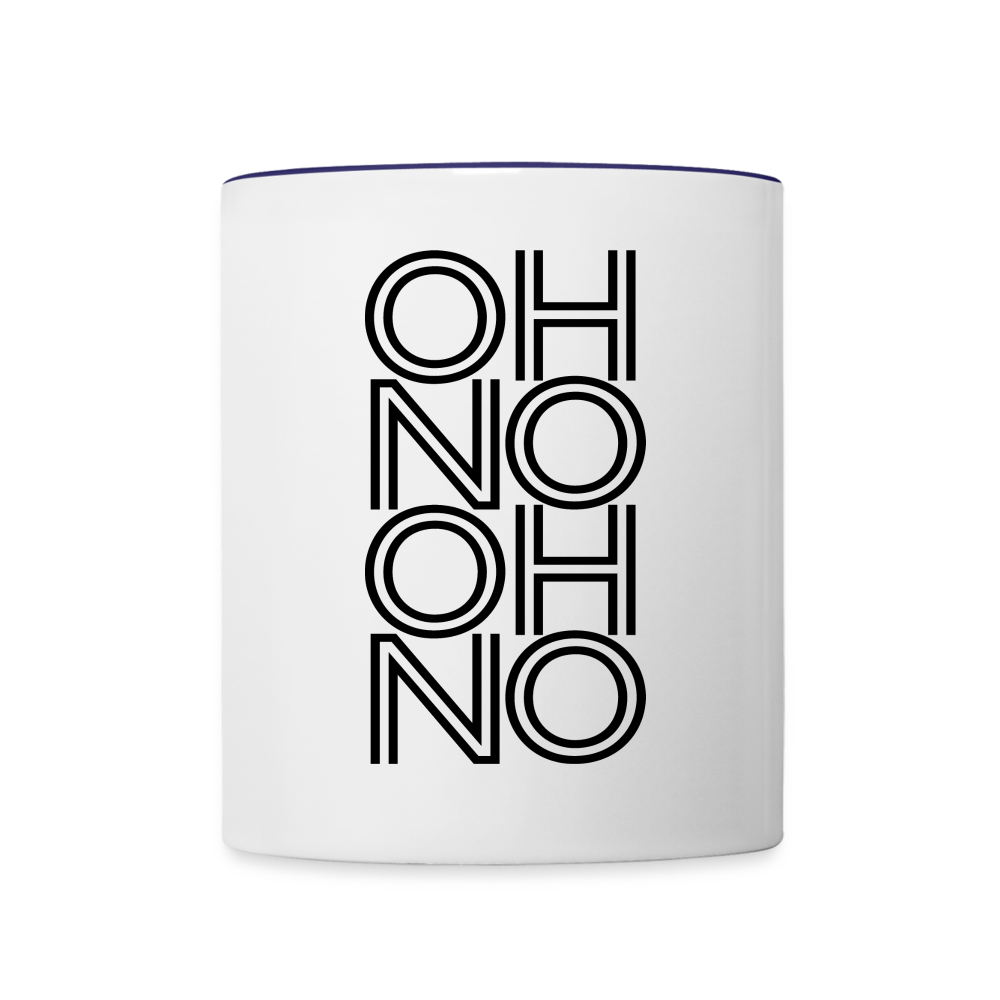 OH NO - Tasse zweifarbig 325 ml - Weiß/Kobaltblau