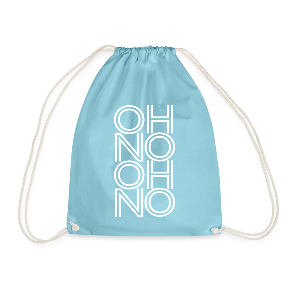 OH NO - Turnbeutel aus 100% Baumwolle - Aqua