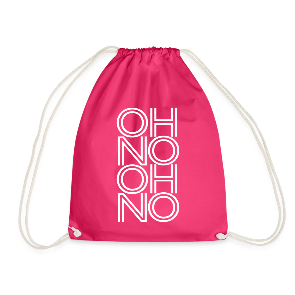 OH NO - Turnbeutel aus 100% Baumwolle - Fuchsia