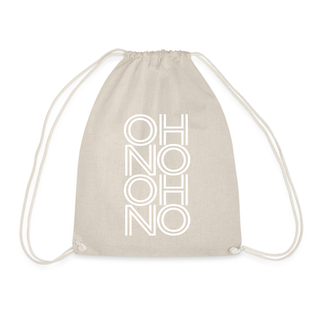 OH NO - Turnbeutel aus 100% Baumwolle - Natur