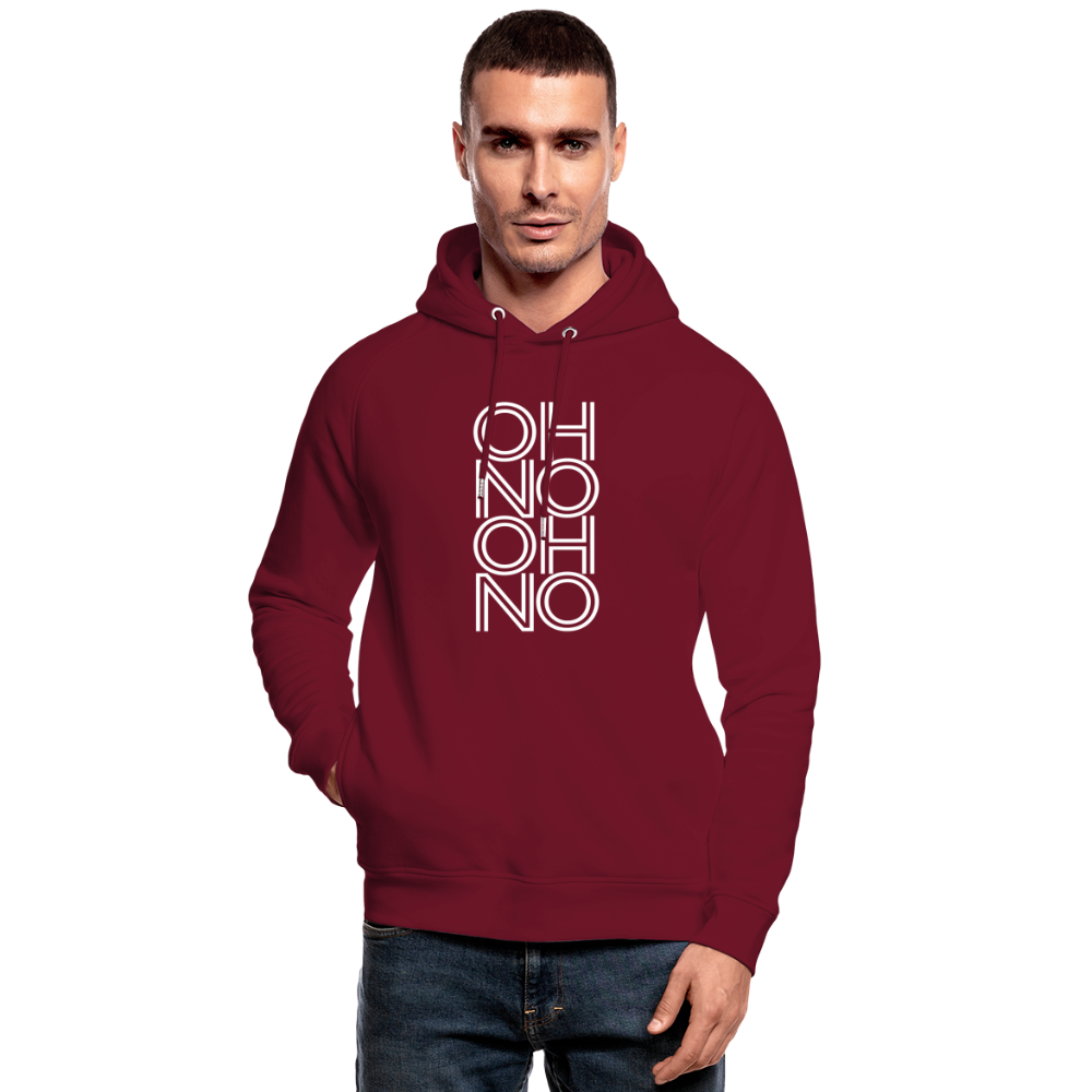OH NO - Unisex Bio-Hoodie - Burgunderrot