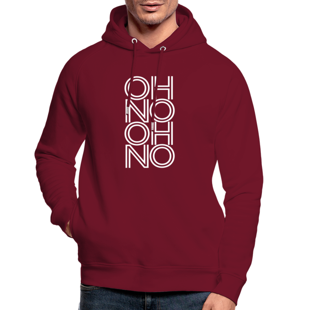 OH NO - Unisex Bio-Hoodie - Burgunderrot