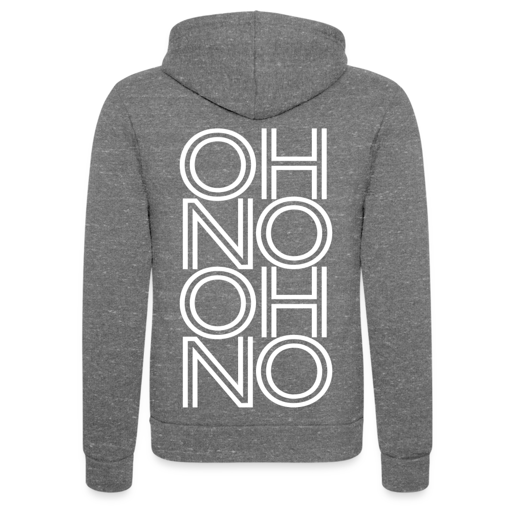 OH NO - Unisex Tri-Blend Kapuzenjacke - Grau Triblend