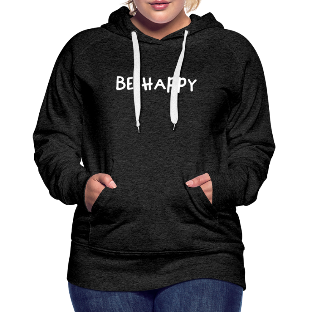 Be Happy - Frauen Hoodie - Anthrazit