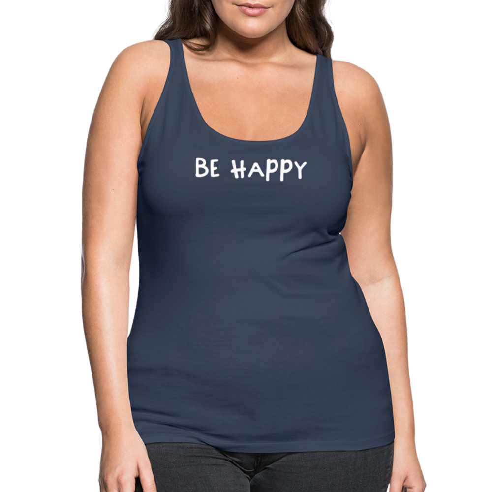 Be Happy - Frauen Tank Top - Navy