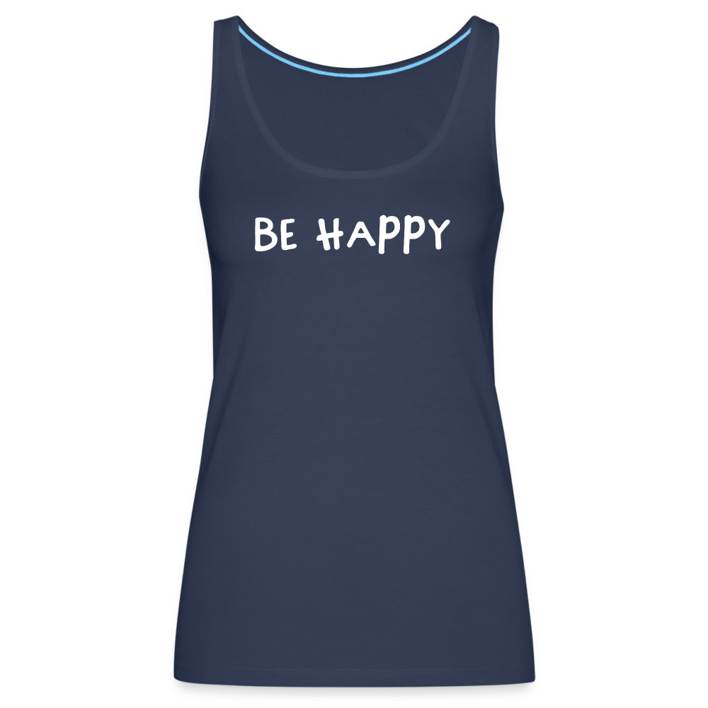 Be Happy - Frauen Tank Top - Navy