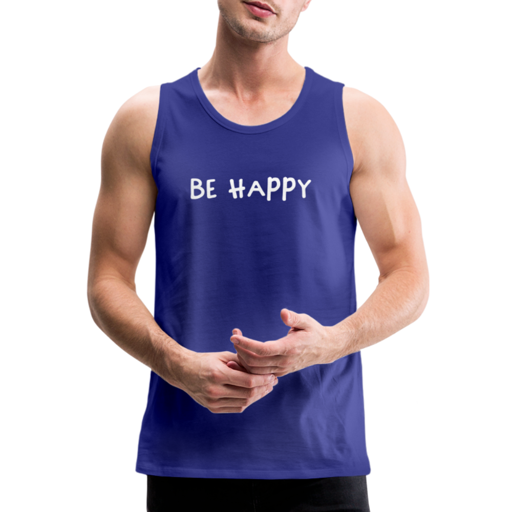 Be Happy - Männer Tank Top - Königsblau