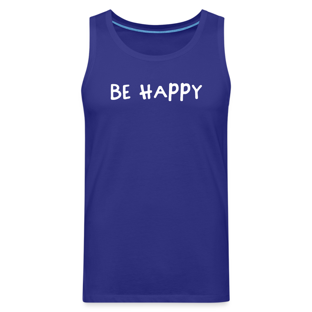 Be Happy - Männer Tank Top - Königsblau
