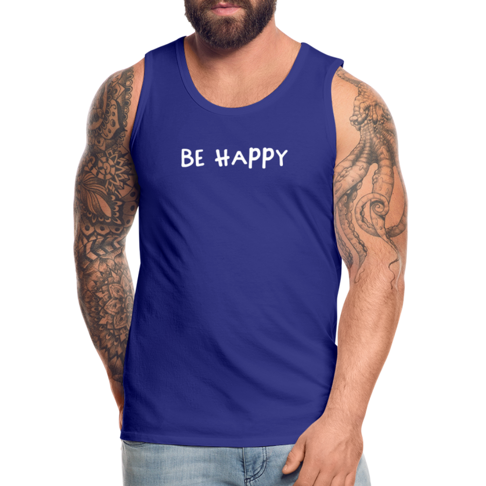 Be Happy - Männer Tank Top - Königsblau
