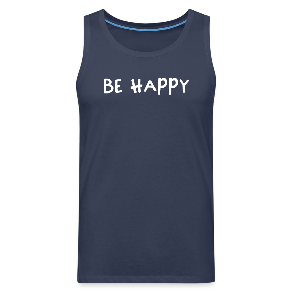Be Happy - Männer Tank Top - Navy