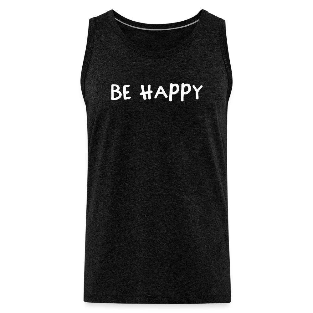 Be Happy - Männer Tank Top - Anthrazit