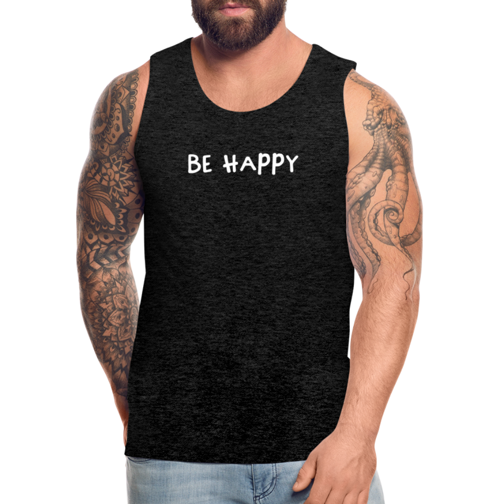 Be Happy - Männer Tank Top - Anthrazit