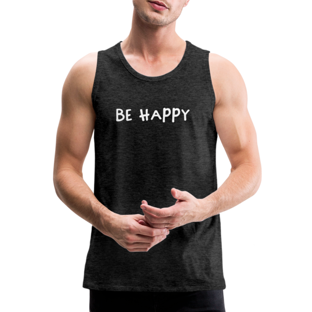Be Happy - Männer Tank Top - Anthrazit