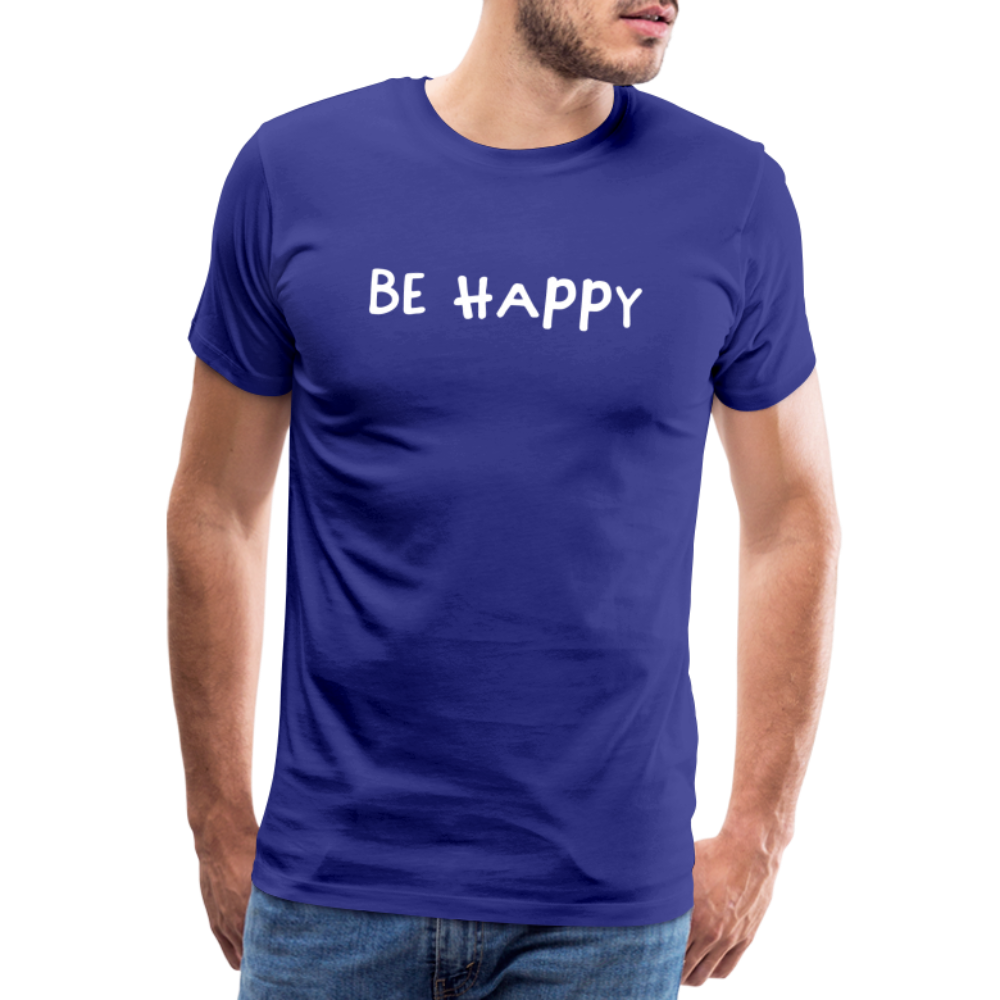 Be Happy - Männer T-Shirt - Königsblau