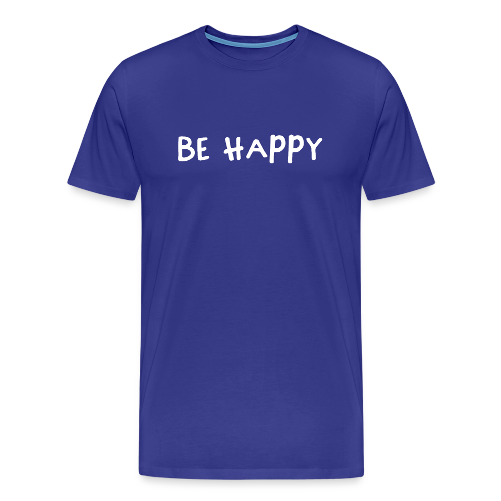 Be Happy - Männer T-Shirt - Königsblau