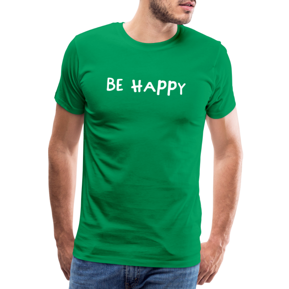 Be Happy - Männer T-Shirt - Kelly Green