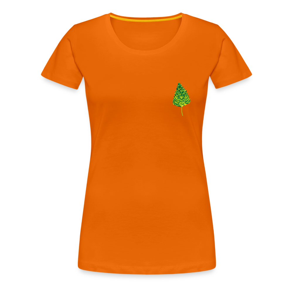 Das Blatt - Frauen T-Shirt - Orange