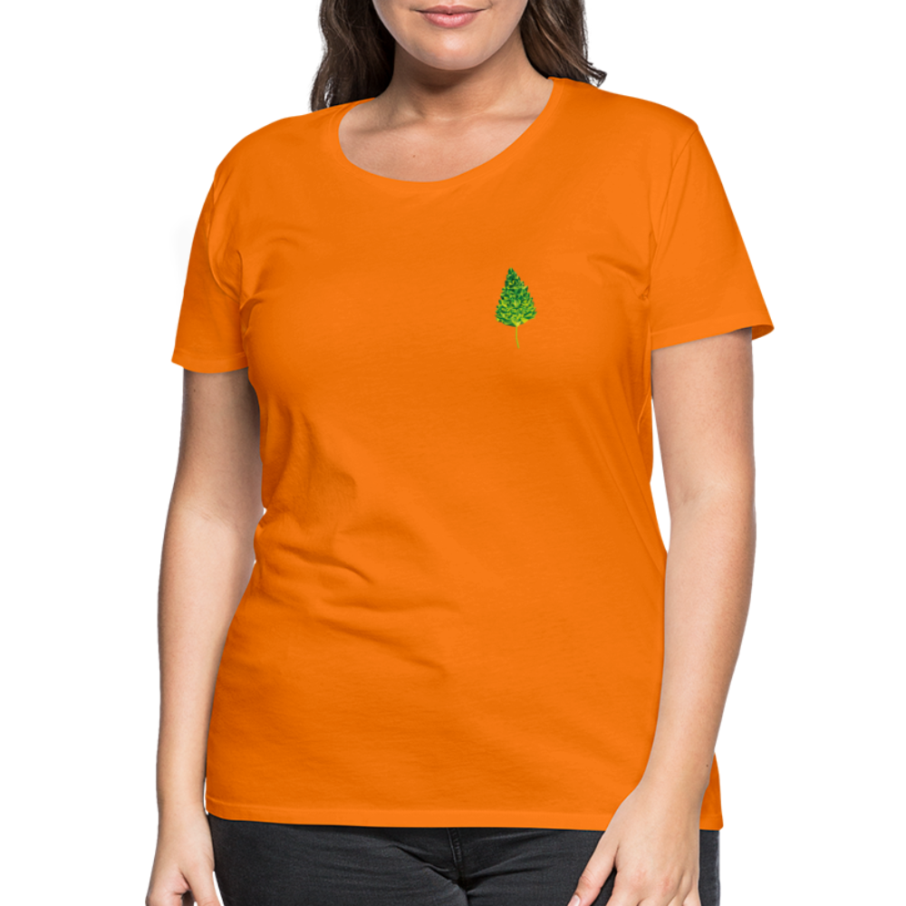 Das Blatt - Frauen T-Shirt - Orange
