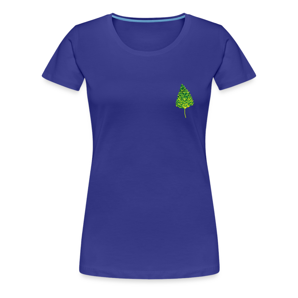 Das Blatt - Frauen T-Shirt - Königsblau