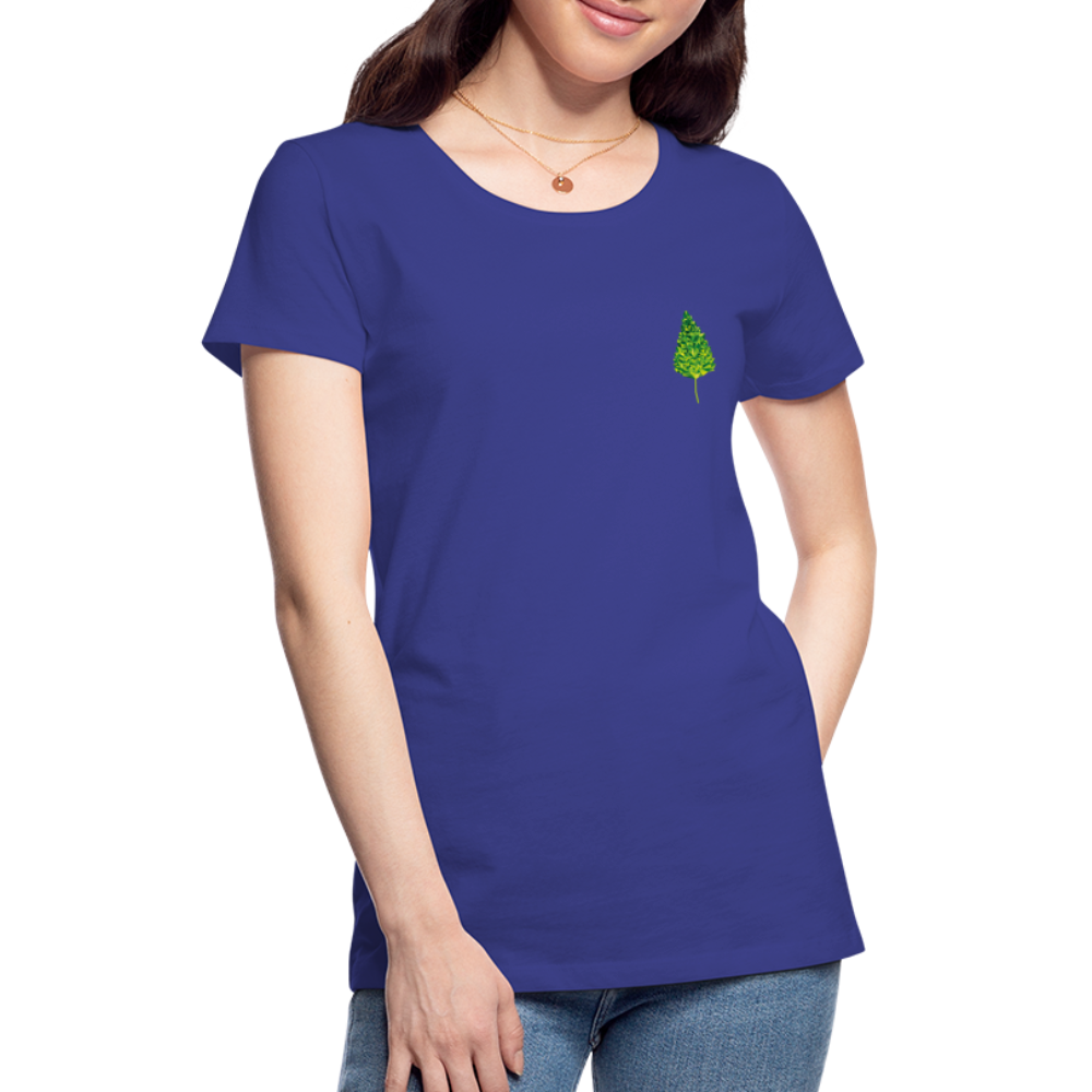 Das Blatt - Frauen T-Shirt - Königsblau