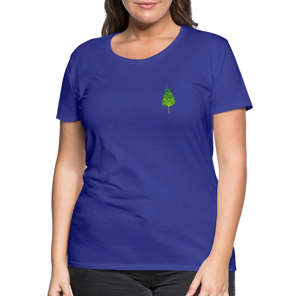 Das Blatt - Frauen T-Shirt - Königsblau