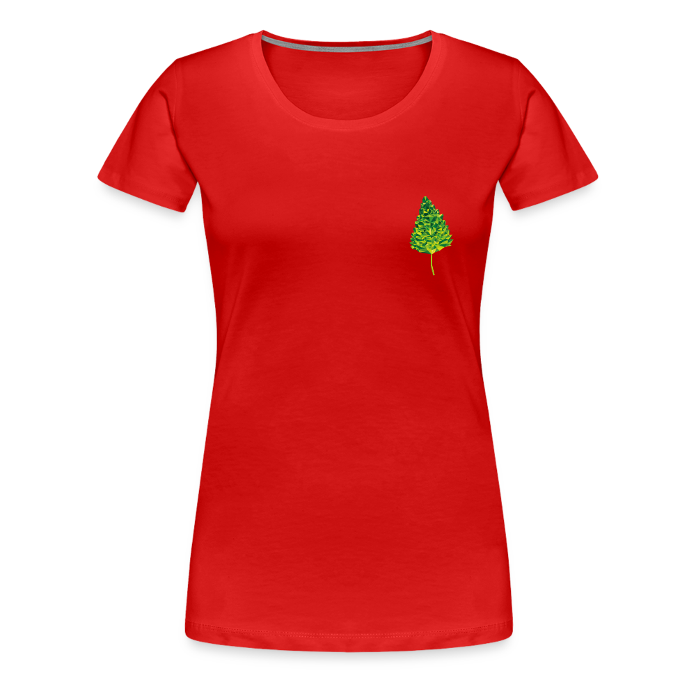 Das Blatt - Frauen T-Shirt - Rot
