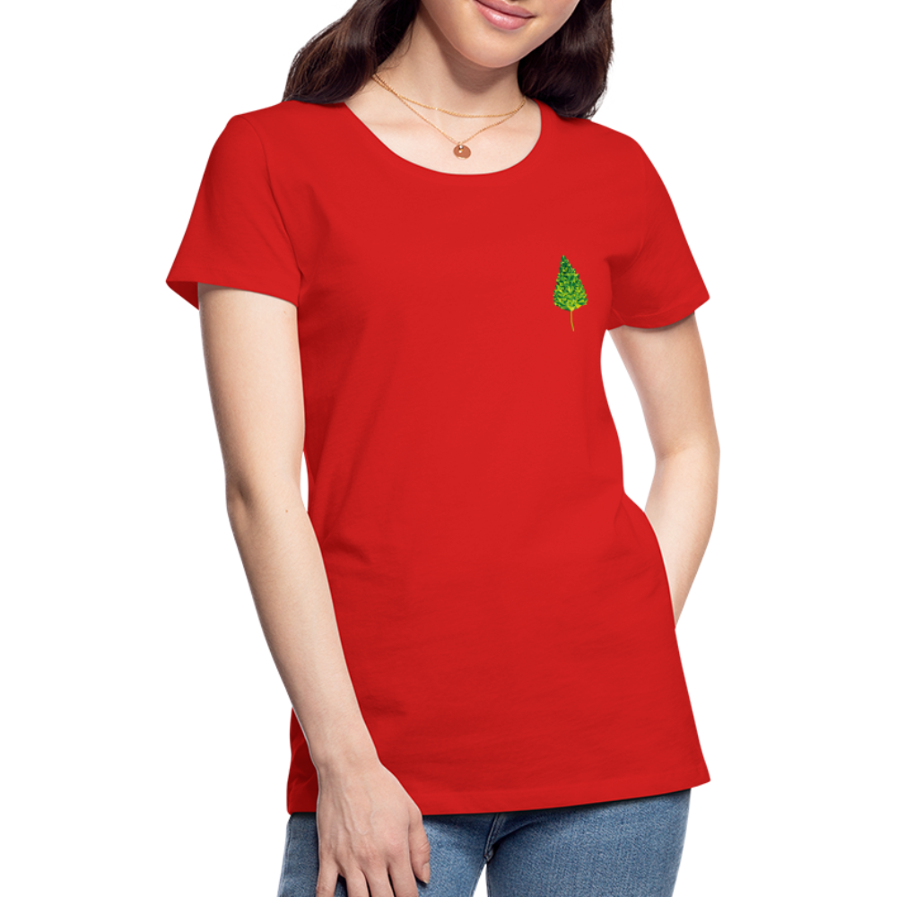 Das Blatt - Frauen T-Shirt - Rot